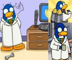 Puzzle Gary την τοπική εφευρέτης του Club Penguin